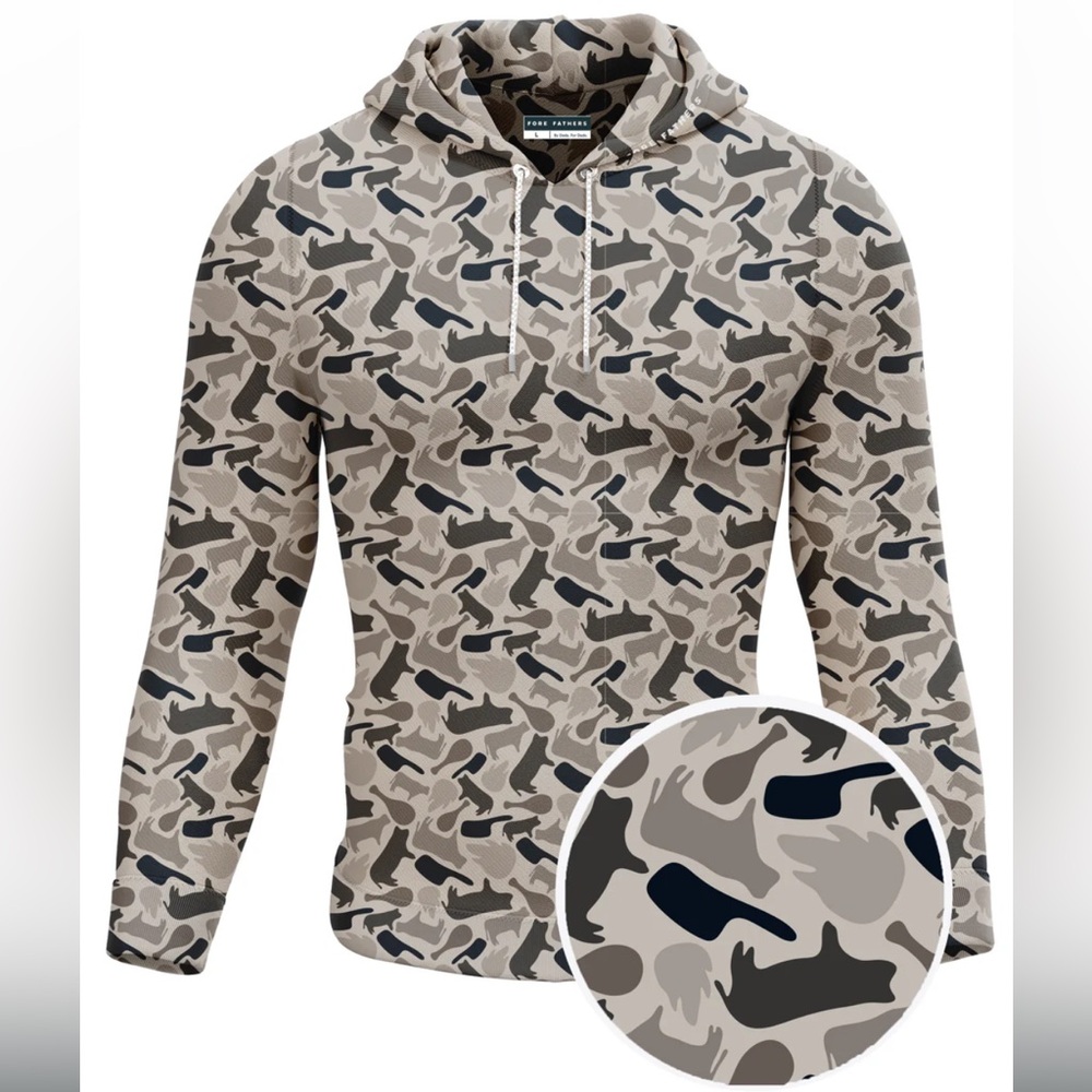 Fore Fathers Pitmaster Camo Performance Hoodie NWT